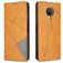 Mobigear Rhombus Slim Nokia G10 Pungetui - Cognac