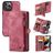 CaseMe 008 iPhone 13 Pro Case Detachable 2-in-1 Wallet Case Wallet - Red
