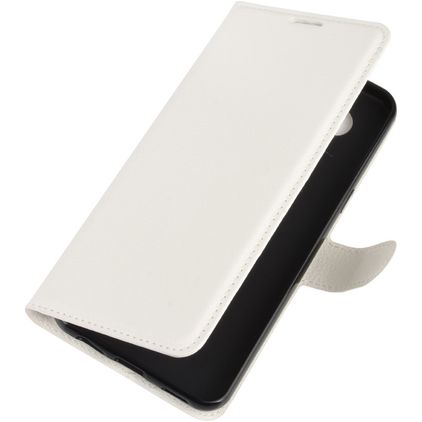 Mobigear Classic LG K51s Cover a libro portafoglio - Bianco