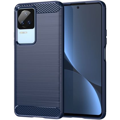 Mobigear Brushed Slim POCO F4 Joustava TPU Suojakuori - Sininen