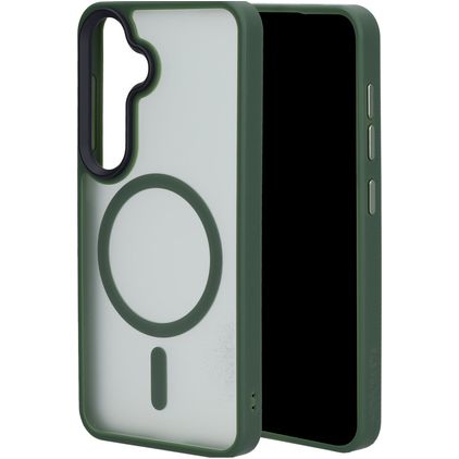 Mobiparts Hardcover Samsung Galaxy S25 MagSafe Hard Case Back cover - Satin Green