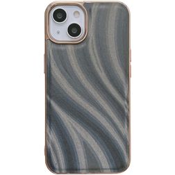 Mobigear Wavy iPhone 14 Plus Funda Plástico rígido Carcasa - Plateado