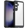 Mobigear Crystal Samsung Galaxy S24 Fodral Hårdplast Skal - Transparent / Svart
