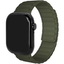 Mobilize Magnetic Silicone Apple Watch Strap Magnetic closure - 42/41/40/38 mm - Green