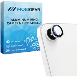 Mobigear Single iPhone 17e Härdat glas Kameralinsskydd - Skalvänligt - Silver