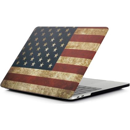 Mobigear Design MacBook Pro 14 cali (2021-2026) Etui Hardshell - Obudowa ochronna na laptopa MacBook - US Flag - Model A2442 / A2779 / A2918 / A2992 / A3401 / A3112 / A3434 / A3427 / A3426