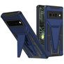 Mobigear Armor Stand Google Pixel 6 Pro Plástico rígido Capa traseira Antichoque com suporte - Azul