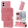 Mobigear Sunflower Samsung Galaxy S25 Edge Capa livro Carteira - Rosa dourado
