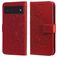 Mobigear Flowers Google Pixel 6 Cover a libro portafoglio - Rosso