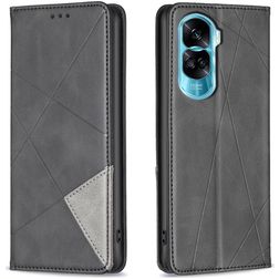 Mobigear Rhombus Slim HONOR 90 Lite Lompakkokotelo - Musta