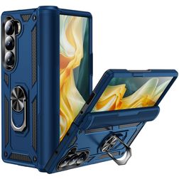 Mobigear Armor Ring Samsung Galaxy Z Fold 6 Hardcase Back cover Antiurto con anello - Blu navy