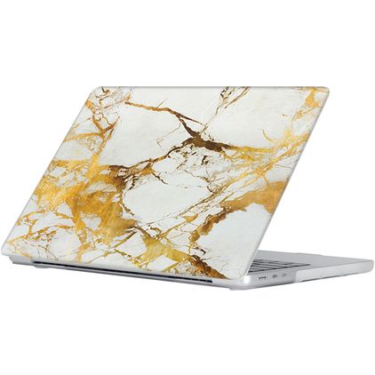 Mobigear Marble MacBook Air 15 polegadas (2023-2026) Capa rígida para MacBook - Castanho - Modelo A2941 / A3114 / A3241 / A3448
