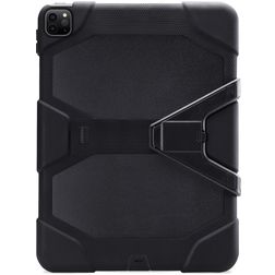 Xccess Survivor Essential iPad Pro 12,9 polegadas (2022) Capa Plástico rígido / Silicone Capa traseira + Suporte - Preto