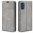 Mobigear Retro Slim Motorola Moto E32s Funda tipo libro Cartera - Gris