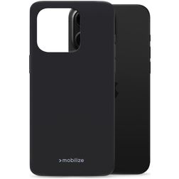 Mobilize Rubber Gelly iPhone 16 Pro Max Flexibilní TPU Zadní kryt - Černá