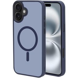 Mobiparts Hardcover iPhone 16 Plus MagSafe Hardcase Back cover - Satin Blue