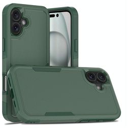 Mobigear Heavy Armor iPhone 16 Plus Fodral Hårdplast Skal Stötsäkert - Grön