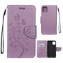 Mobigear Flowers iPhone 11 Wallet case - Purple