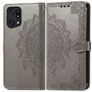Mobigear Mandala OPPO Find X5 Pro Lompakkokotelo + Setelitasku - Harmaa