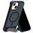 Mobiparts Hardcover iPhone 15 MagSafe Hardcase Back cover con supporto - Satin Black