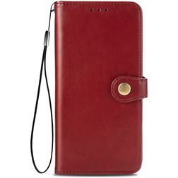 Mobigear Snap Button Samsung Galaxy S20 FE Cover a libro portafoglio - Rosso