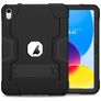 Mobigear ShieldStand iPad 10 (2022) Plastica rigida / Silicone Back cover + Supporto - Nero