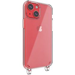 Mobigear Mix & Match Transparent iPhone 13 Mini Flexibel TPU Skal med rem - Transparent