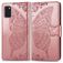 Mobigear Butterfly Samsung Galaxy A41 Cover a libro portafoglio - Oro rosa