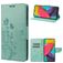 Mobigear Flowers Samsung Galaxy M53 Wallet case - Green