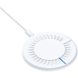 Mobigear Round Carregador sem fios 15W 2A - Branco