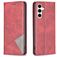 Mobigear Rhombus Slim Samsung Galaxy S24 FE Wallet case - Red