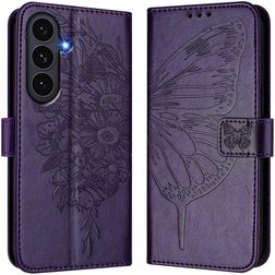 Mobigear Butterfly Samsung Galaxy S26 FE Cover a libro portafoglio - Viola
