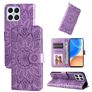Mobigear Sunflower HONOR X8 Wallet case - Purple