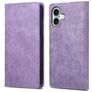 Mobigear Wallet iPhone 16 Funda tipo libro Cartera - Morado