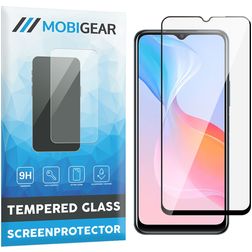 Mobigear Premium Vivo Y21s Vidro temperado Película de ecrã - Compatível com capas - Preto