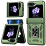 Mobigear Armor ring Samsung Galaxy Z Flip 6 Hard Case Back cover Shockproof with Ring Holder - Green