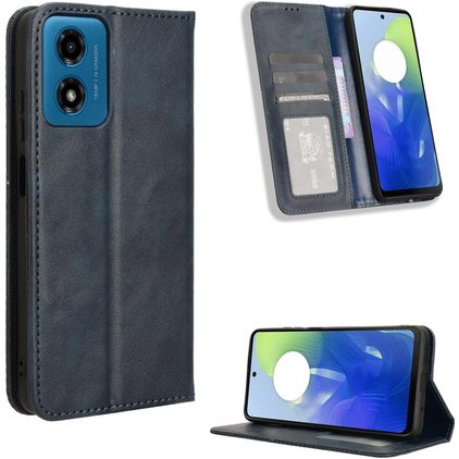 Mobigear Sensation Motorola Moto E14 Wallet case - Blue