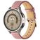 Mobigear Stitched Kožený řemínek Smartwatch Řemínek Přezka - 22 mm - Růžová
