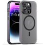 Mobigear Shockproof iPhone 16 Pro MagSafe Flexibilní TPU Zadní kryt - Černá