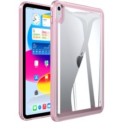 Mobigear Crystal iPad Mini 7 (2024) Capa rígida traseira - Transparente / Rosa