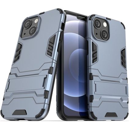 Mobigear Armor Stand iPhone 13 Mini Hardcase Back cover Antiurto con supporto - Blu