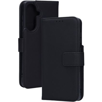 Mobiparts Wallet Samsung Galaxy A57 Pele genuína Capa livro Carteira - Preto