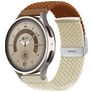 Mobigear Braided Dual Nylon Smartwatch Armband Klämspänne - 22 mm - Brun / Stjärnglans