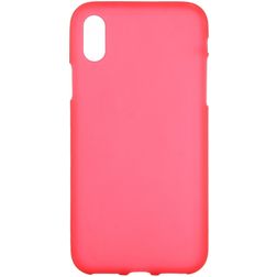 Mobigear Colors iPhone XS Max TPU flexible Carcasa - Rojo