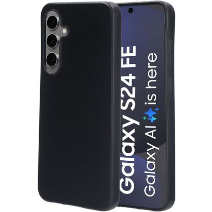 Mobiparts Classic Samsung Galaxy S24 FE Fleksibel TPU Bagsidecover - Sort