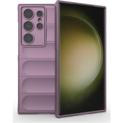 Mobigear Bumpy Samsung Galaxy S24 Ultra TPU flexível Capa traseira - Roxo