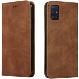 Mobigear Retro Slim Samsung Galaxy A51 Lompakkokotelo - Ruskea