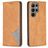Mobigear Rhombus Slim Samsung Galaxy S25 Ultra Etui z klapką - Koniakowy