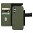 Mobiparts Samsung Galaxy A34 Funda Piel auténtica Funda tipo libro 2 en 1 con carcasa extraíble Cartera - Verde