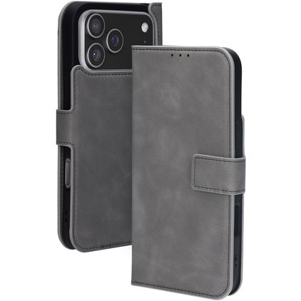 Mobiparts Classic Wallet iPhone 17 Pro Max MagSafe Funda tipo libro - Granite Grey
